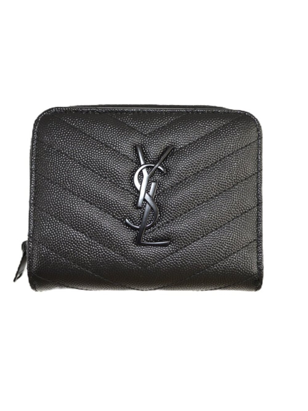 Yves Saint Laurent Small Cassandre Matelassé Zip-Around Wallet #202-115